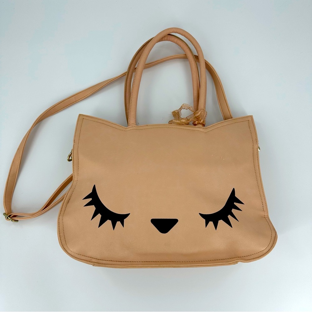 Oversized Pink Cat Purse